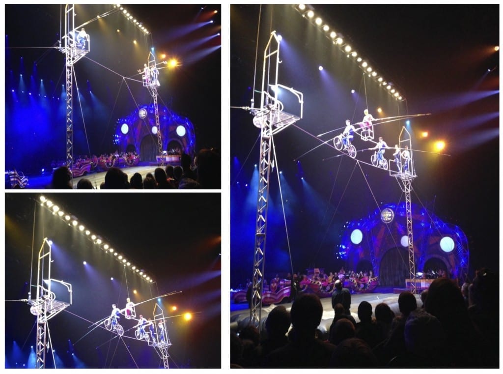 tightrope walkers at Ringling Bros. and Barnum & Bailey Circus