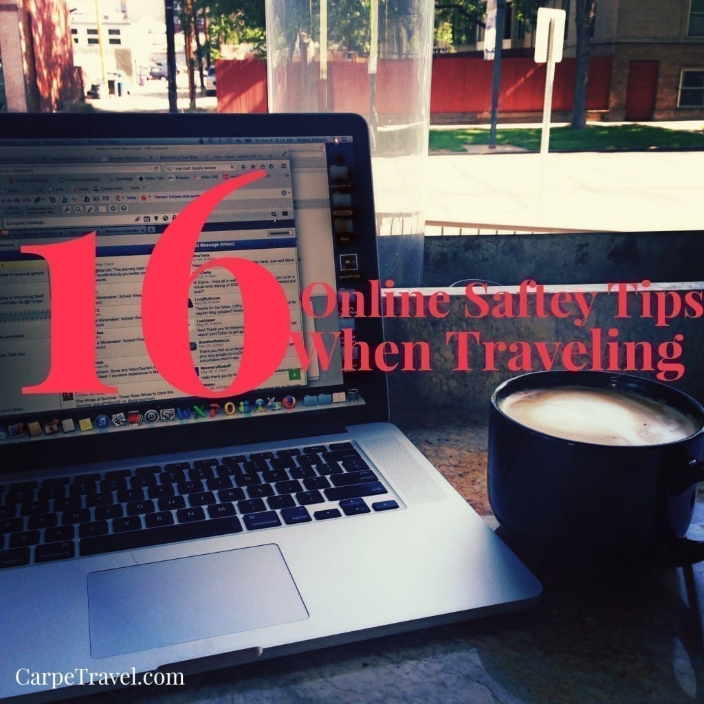 As we've learned from all the recent cyber hacks, your data isn't always protected...and when you're traveling you open yourself to even more online security and privacy risks. Tips that can help... 16 online safety tips when traveling