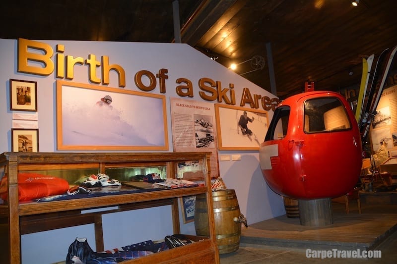 The red gondola shown here was part of Crested Butte’s first gondola, it sat three people (not comfortably). Crested Butte was the second Colorado ski resort to install a gondola; Vail was the first. Click over for more travel trivia. 