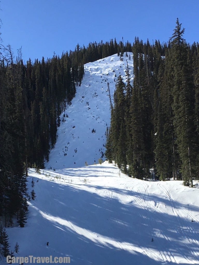 The steepest cut run in North America is located at Crested Butte Mountain Resort, it's the Rambo ski run.