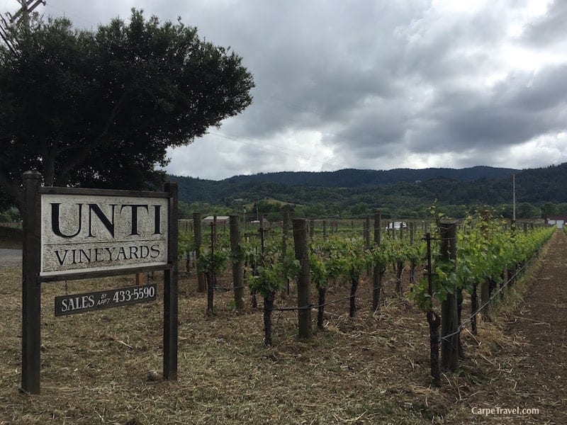 The best Sonoma County wineries - recommendations from those who REALLY know – the locals: Unti Vineyards