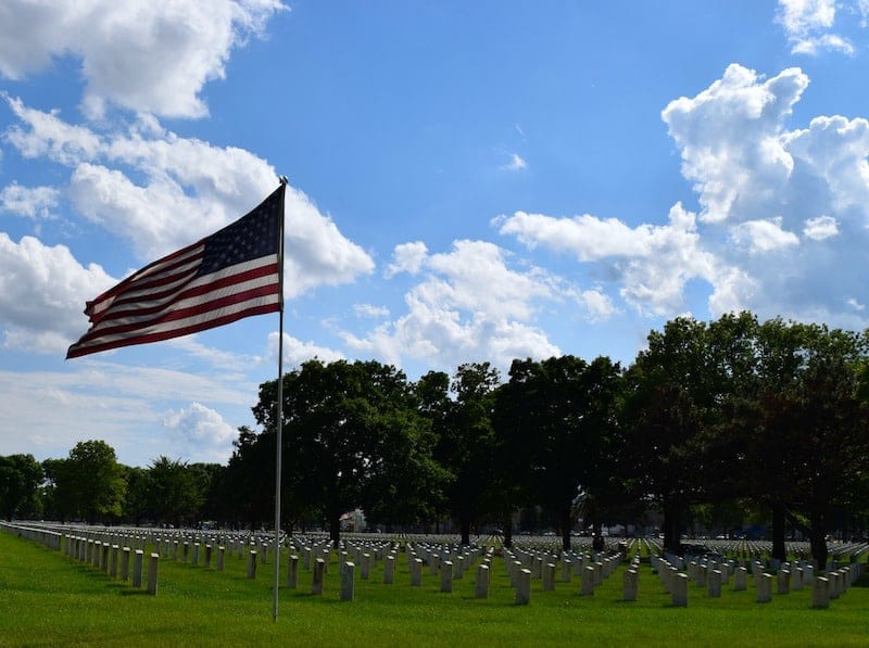 Fort Snelling National Cemetery in Minneapolis, MN, Photo by Kendra Pierson at at HeadbandForToday.com.