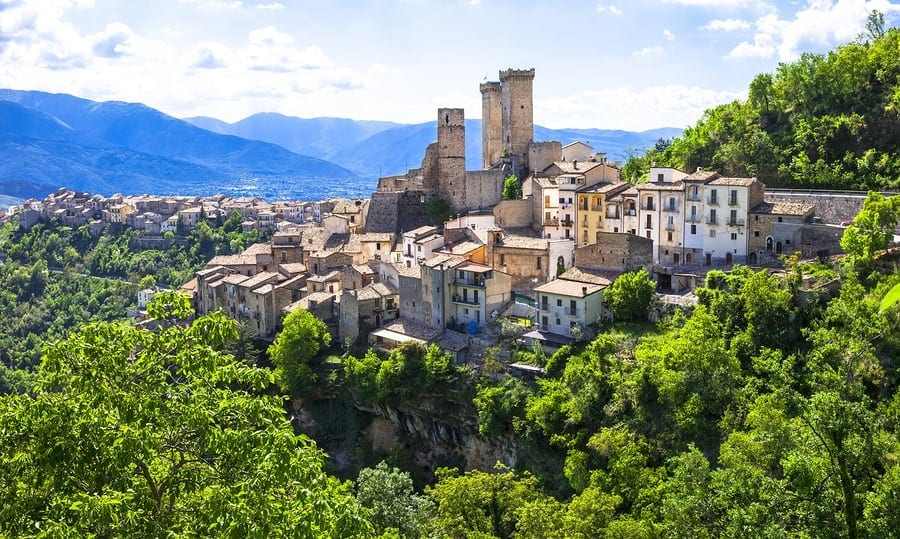 Traveling abroad can be prohibitively expensive but if you want to stretch your dollars and make the most of your vacation, check out these surprisingly affordable international spots including Abrusso, Italy. This photo is of Pacentro, an impressive medieval village in Abruzzo,Italy
