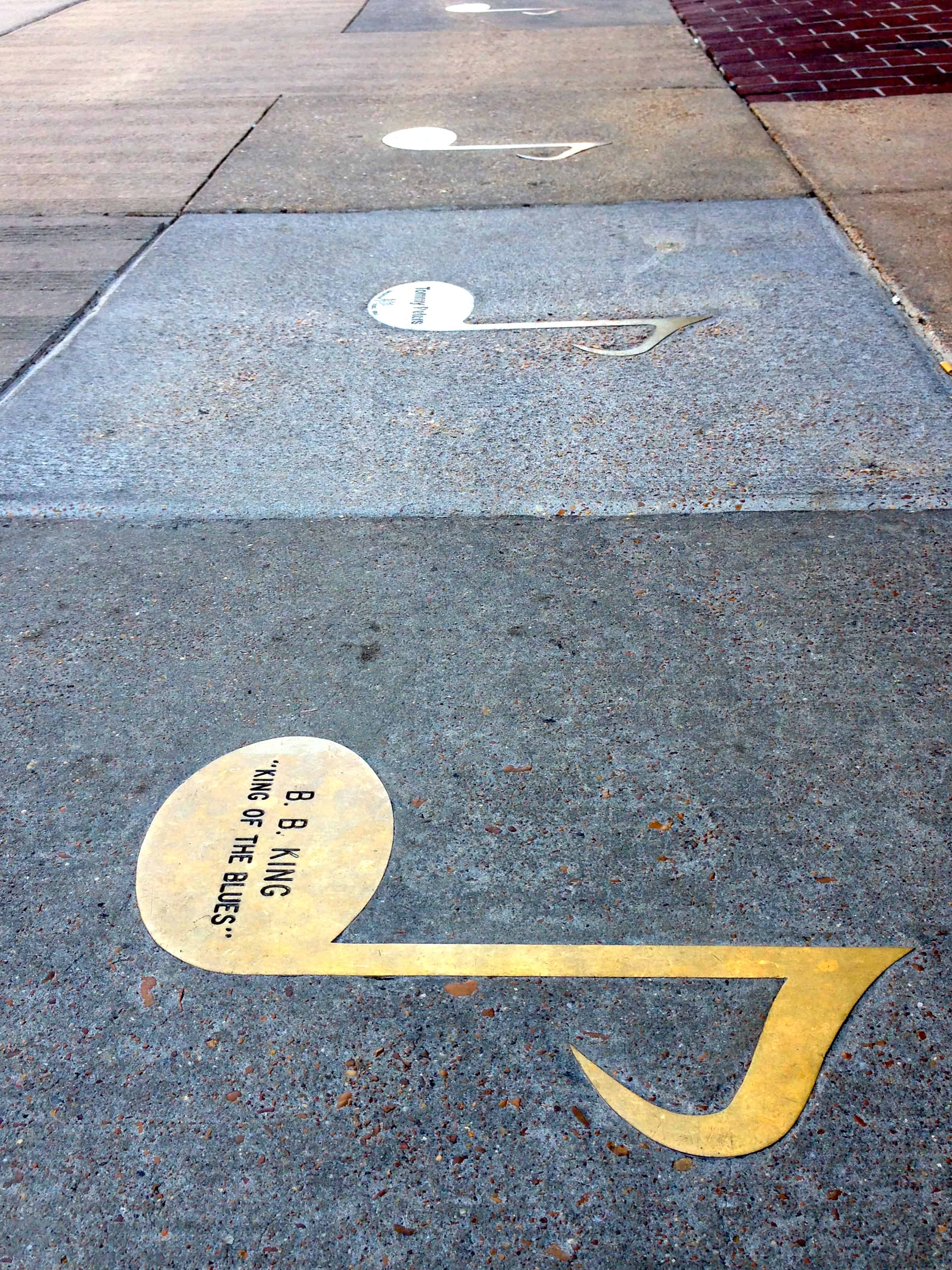 Beale Street Brass Note Walk of Fame