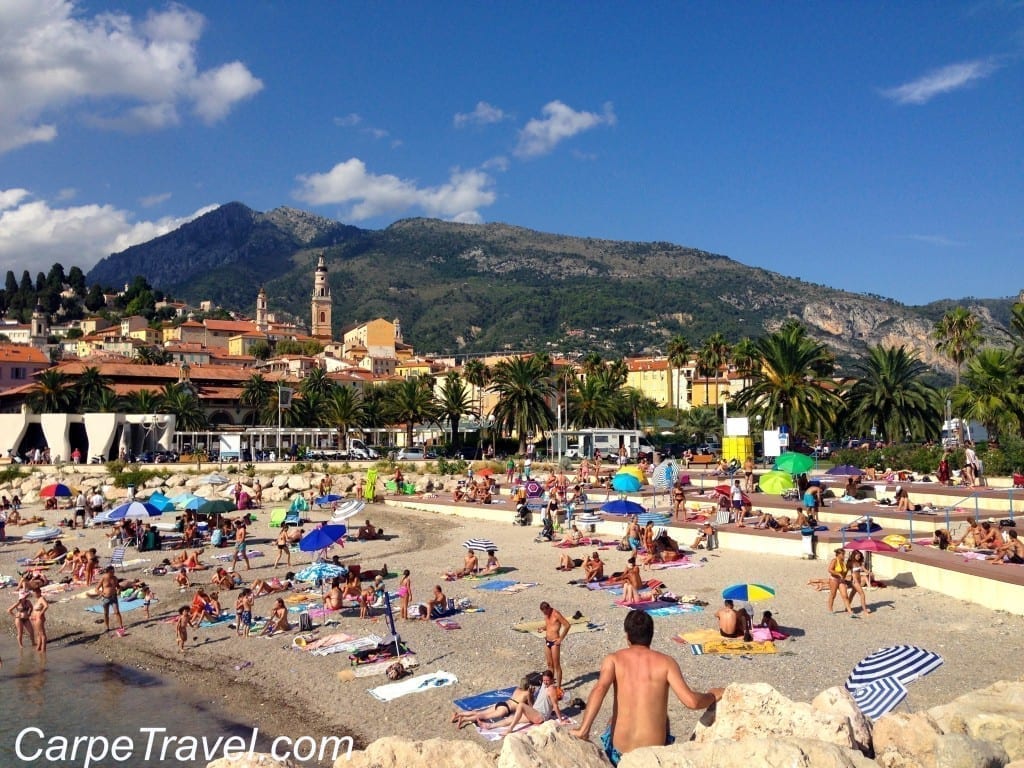 Beaches in Menton