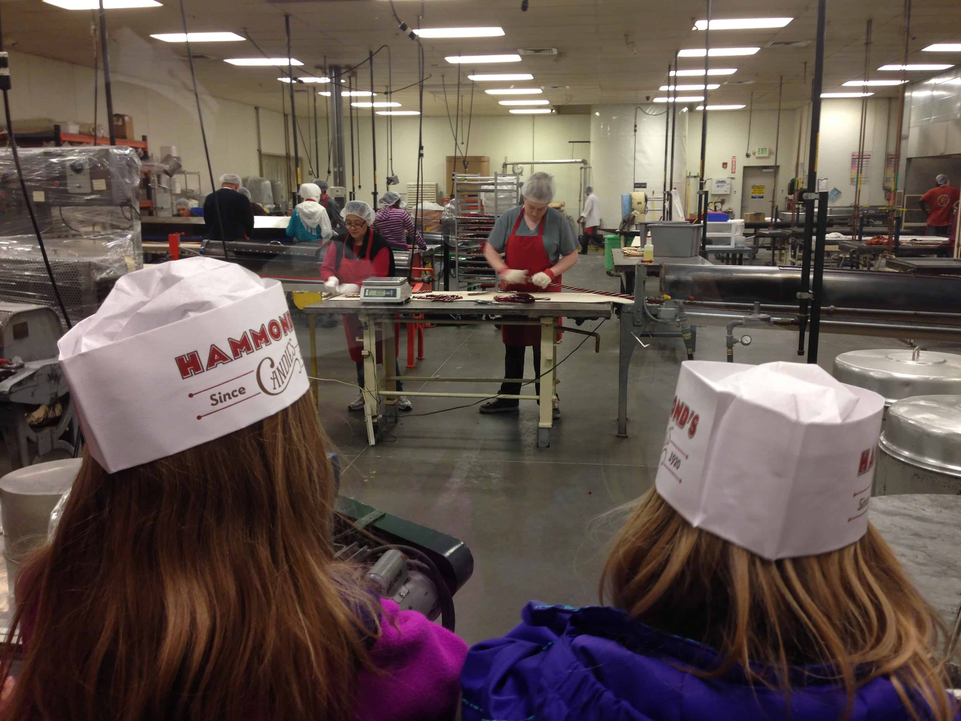 Free tour at Hammonds Candy, learning the art of candy making