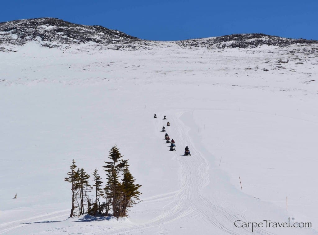 Snowmobiling