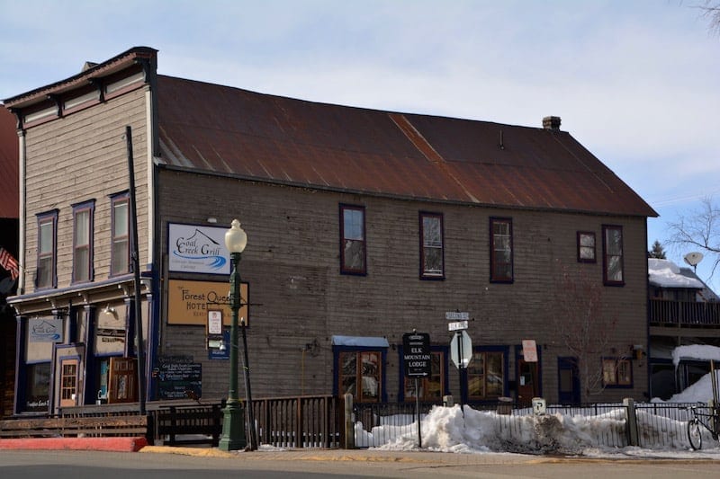 Haunted Colorado ski resorts? Crested Butte is one of them. The most famous ghost in Crested Butte resides at the Forest Queen Hotel, one of the original hotels in town. Can you see "The Red Lady" in the second, top window?