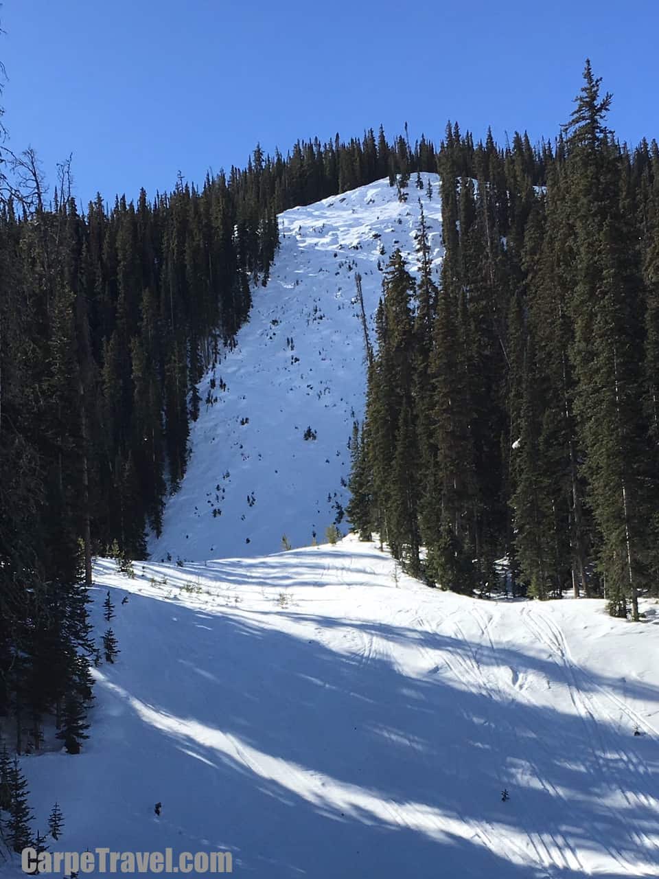 The steepest cut run in North America is located at Crested Butte Mountain Resort, it's the Rambo ski run.