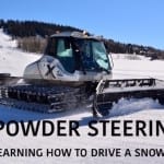 Powder Steering: Learning to drive a snowcat