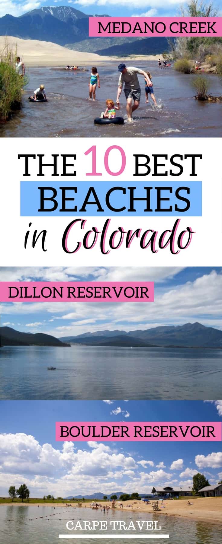 Beaches in Colorado? Yes they do exist. Top 9 Colorado Beaches.