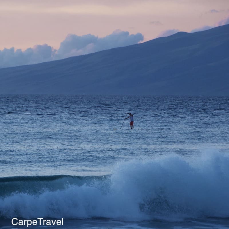 Heading to Maui? Paddle boarding is a must! Read Carpe Travel's in-depth review of the Westin Nanea, luxury all-villa - family friendly - beach resort in Maui.