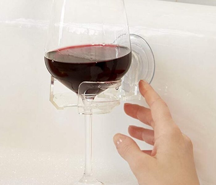 SipCaddy Bath & Shower Portable Cupholder Caddy for Beer & Wine Suction Cup Drink Shower Beer Holder, Clear SipCaddy Bath & Shower Portable Cupholder Caddy for Beer & Wine Suction Cup Drink Shower Beer Holder, Clear