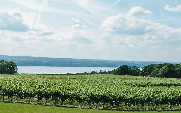 Seneca Lake in the Finger Lakes wine region