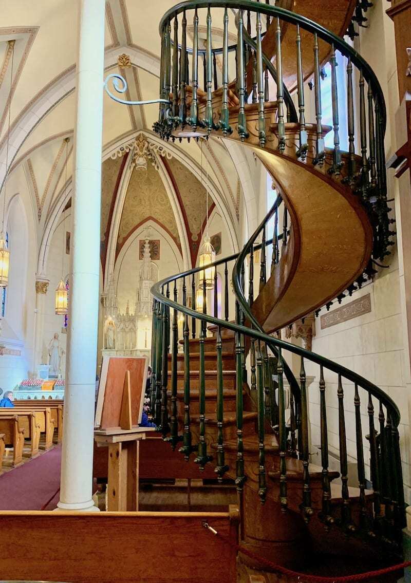 The staircase at the Loretto Chape is one of the top things to do in Santa Fe