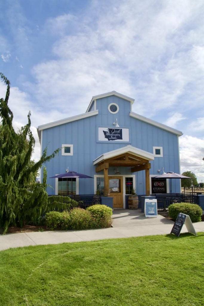 The tasting room and production facility for Eternal Wines, one of the wineries in the wine incubator program. 