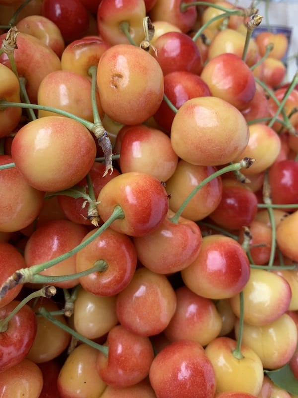 Fruit stands in wine regions