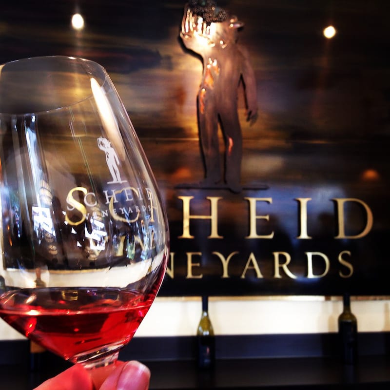 Monterey County wine tasting - Scheid Vineyards