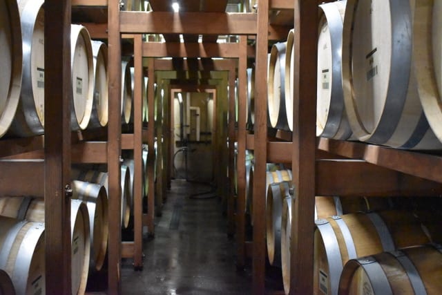 Bernardus winery in Monterey Chardonnay Barrels 