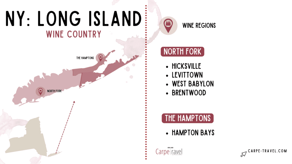 AVAs in Long Island NY - wine in Long Island