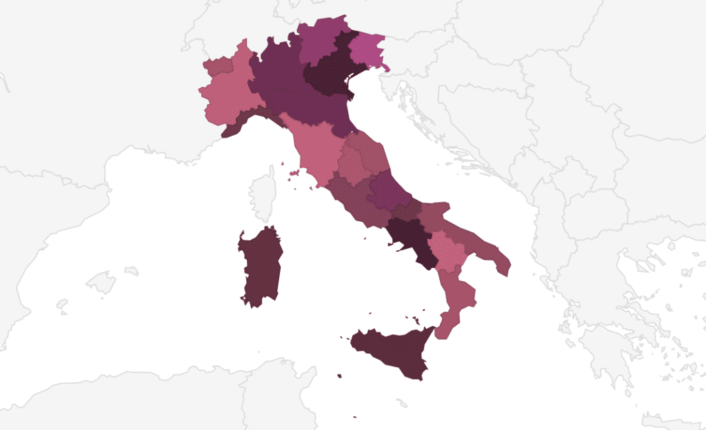 Map of Italys wine regions