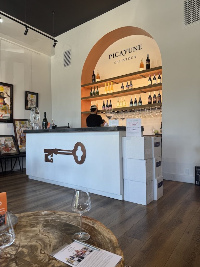 Picayune wine tasting downtown Calistoga