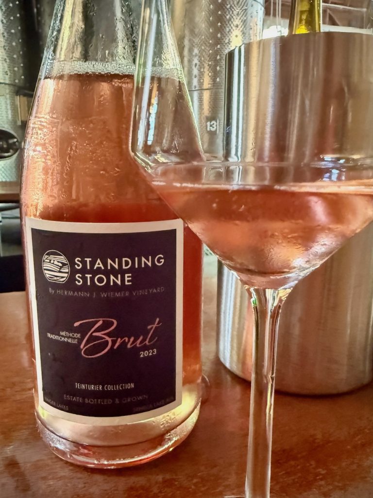 Sparkling wine in the Finger Lakes Herman J. Wiemer 2023 Brut Rosé