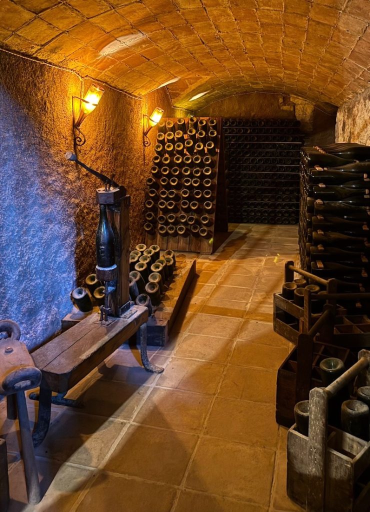 Spanish cava at LLOPART winery in the Penedes wine region